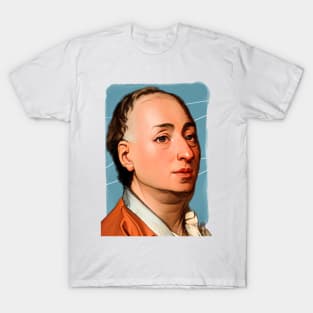 French Philosopher Denis Diderot illustration T-Shirt